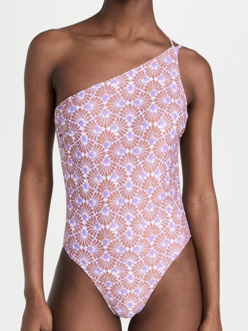 XIRENA Fayble One Piece Shoulder Blue Seashells NWT Large